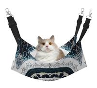 WBQLSL Hamac rond noir et blanc avec motif totem moyen pour chat, furet, chiot, lapin, petits animaux