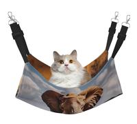 WBQLSL Hamac suspendu pour chat, furet, chiots, lapins, petits animaux - Taille M - Motif éléphants