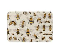 WBQLSL Honey Group Tapis de protection absorbant multi-usage, 40,6 x 61 cm, lavable, pour porte d'entrée, salle de bain, maison