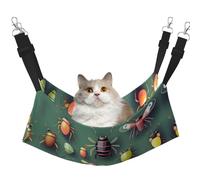 WBQLSL Insect Atlas Hamac pour animal de compagnie Imprimé Taille M Hamac de couchage pour chat, furet, chiot, lapin, petit animal