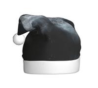 WBQLSL Interstellar Bonnet de Père Noël imprimé fumé Décoration de fête de Noël/Nouvel An Chapeau de performance sur scène