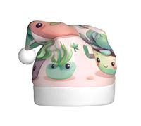 WBQLSL Joli chapeau de Noël en peluche pour adulte, 40 cm de haut, chapeau de Noël unisexe décoratif, Père Noël, fête d'Halloween