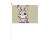 WBQLSL Joli drapeau imprimé petit lapin - Convient pour le baseball, le basket-ball, le football et les pom-pom girls