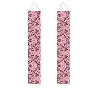 WBQLSL Jolie bannière décorative roses - Convient pour une utilisation en intérieur ou en extérieur, décoration de fête