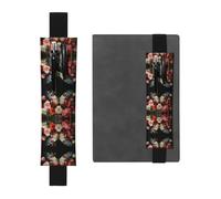 WBQLSL Jolie trousse à crayons avec bande élastique à motif papillon et fleurs - Convient pour les cadeaux d'anniversaire des filles, la fête des enseignants, l'obtention d'un diplôme, une papeterie