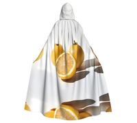WBQLSL Kumquat Cape à Capuche Imprimé Citron Costume de Vacances Carnaval Cosplay Convient pour Adultes et Enfants