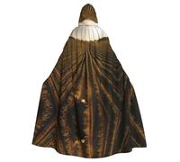 WBQLSL Land of Hope Halloween cape bal masqué cape à capuche rave costume de fête (longueur 147 cm/hauteur de capuche 38 cm)