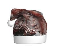 WBQLSL Les chapeaux imprimés Jade Bird Festive et les chapeaux de Noël pour adultes sont parfaits pour les fêtes de Noël d'hiver et au quotidien