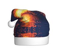 WBQLSL Les chapeaux imprimés Pixel Particle Storm Festive et les chapeaux de Noël pour adultes sont parfaits pour les fêtes de Noël d'hiver et au quotidien