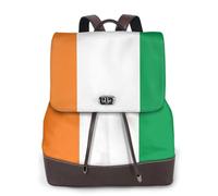 WBQLSL Les sacs à dos en cuir Flag of Jamaica pour femme sont adaptés pour le bureau, le campus universitaire et les voyages courts, Drapeau de la Côte d'Ivoire, taille unique