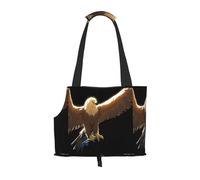WBQLSL Line Art Eagle Sac de voyage pour animal domestique Petit sac à bandoulière pour voitures et personnes