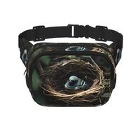 WBQLSL Little Bird Nest Sac banane élégant à motif nid d'oiseau, sac de voyage, sac de sport, imperméable et résistant à l'usure