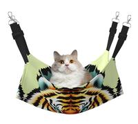 WBQLSL Little Fat Tiger Head Grande cage à suspendre pour chat, furet, chiot, lapin, petit animal