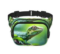 WBQLSL Lizard Close-up Motif élégant Sac banane léger Voyage Sport Sac imperméable et résistant à l'usure