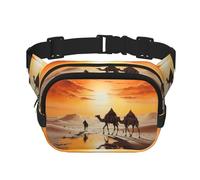 WBQLSL Lok Ling in The Evening Sun Sac banane imprimé, sac à bandoulière élégant, sac de poitrine léger de voyage et de sport