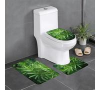 WBQLSL Lot de 3 tapis de sol en bois de cèdre antidérapant pour salle de bain, chambre à coucher, tapis de cuisine