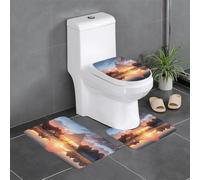 WBQLSL Lot de 3 tapis de sol lumineux antidérapants pour salle de bain, chambre à coucher, cuisine