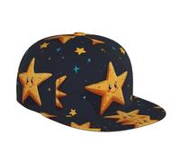 WBQLSL Lucky Little Star Casquette de baseball à bord plat et chapeau de soleil réglable Noir