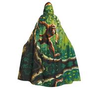 WBQLSL Macaques on the tree Prints Cape à capuche - Costume de fête de vacances/carnaval pour adultes et enfants