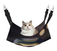 WBQLSL Magnifique hamac Saturn Grand imprimé pour animaux de compagnie - Hamac de couchage pour chat, furet, chiot, lapin, petits animaux