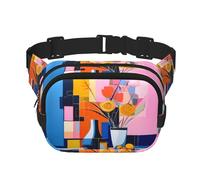 WBQLSL Matisse Style abstrait Peintures Sac banane élégant Sac banane léger Voyage Sport Sac imperméable et résistant à l'usure