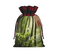 WBQLSL Moso Sac cadeau en toile de jute de bambou 21,1 x 30 cm avec cordon de serrage