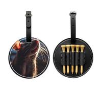 WBQLSL Mouse Closeup Sac de rangement tendance pour tee de golf imprimé - Design léger pour un rangement rapide des tees de golf