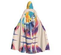 WBQLSL National Geographic WolfHalloween Cape à capuche pour fête costumée et fêtes de vacances