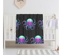 WBQLSL Neon Kraken Core Couverture pour bébé 76,2 x 101,6 cm
