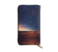 WBQLSL Oasis Longue pochette en cuir avec porte-monnaie zippé et 12 emplacements pour cartes de crédit, portefeuille de voyage léger