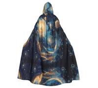 WBQLSL Painting Planet Cape à Capuche Imprimée Costume Fête de Vacances Carnaval Cosplay Costume Convient pour Adultes et Enfants