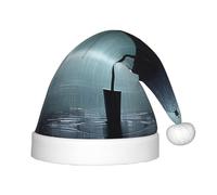 WBQLSL Parapluie noir sous la pluie Chapeaux de Noël pour enfants, fêtes de Noël, Halloween, spectacles sur scène et autres scènes de fête de vacances.