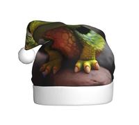 WBQLSL Petit chapeau de Père Noël imprimé dinosaure, décoration de fête de Noël/Nouvel An, chapeau de performance sur scène