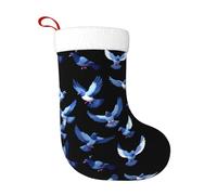 WBQLSL Pixel Pigeon Swarm Chaussettes de vacances créatives pour adultes, décorations de fête de Noël, Nouvel An, chaussettes décoratives, 45 x 28 cm
