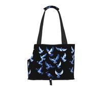 WBQLSL Pixel Pigeon Swarm Sac de voyage pour animal domestique Petit sac à bandoulière pour voitures et personnes
