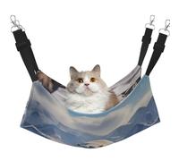 WBQLSL Polar Bear Hamac pour animaux de compagnie Grand motif - Hamac de couchage pour chat, furet, chiot, lapin, petits animaux