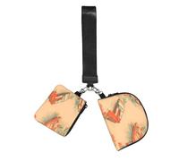 WBQLSL Porte-monnaie unisexe en polyester, fermeture éclair, 10 x 12 x 3 cm, imprimé voiture affiche, 2 compartiments
