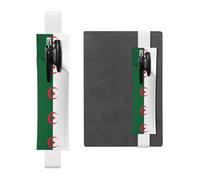 WBQLSL Porte-stylo réglable en cuir avec drapeau de l'Algérie - Idéal pour la rentrée des classes - Cadeau de Noël