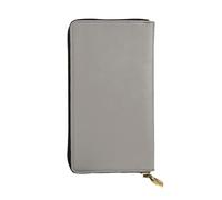 WBQLSL Portefeuille élégant en cuir Camel, 19 x 10,5 cm de long, porte-monnaie à fermeture éclair, portefeuille de voyage pratique