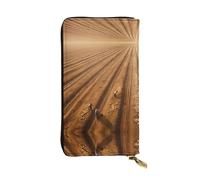 WBQLSL Portefeuille élégant en cuir sur le champ d'espoir - 19 x 10,5 cm de long - Avec fermeture éclair - Pratique pour les voyages