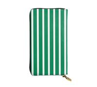 WBQLSL Portefeuille en cuir à fermeture éclair Drapeau du Nigéria, 19 x 10,4 cm de long, plusieurs compartiments et grande capacité, un bon cadeau pour vos amis