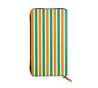 WBQLSL Portefeuille en cuir avec fermeture éclair Drapeau de la Côte d'Ivoire, 19 x 10,4 cm de long, plusieurs compartiments et grande capacité, un bon cadeau pour vos amis