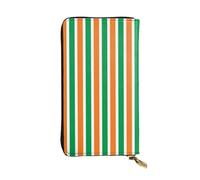 WBQLSL Portefeuille en cuir avec fermeture éclair drapeau de la Côte d'Ivoire, 19 x 10,4 cm de long, plusieurs compartiments et grande capacité, un bon cadeau pour vos amis