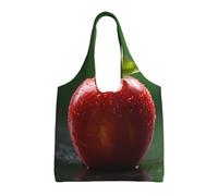 WBQLSL Red Fruits Close-Up Sac à bandoulière - Pratique à transporter, adapté pour le shopping, le travail et l'étude, noir, taille unique