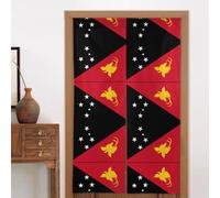 WBQLSL Rideau de séparation motif drapeau de la Papouasie-Nouvelle-Guinée Feng Shui (86,4 x 142,2 cm), rideau de porte hawaïen pour chambre à coucher, salle de bain, salle à manger