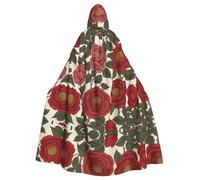 WBQLSL Rose of the Season Cape à capuche pour adulte, parfaite pour Halloween, les fêtes costumées et le cosplay.