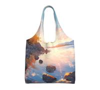 WBQLSL Sac à bandoulière au bord du lac - Pratique à transporter, adapté pour le shopping, le travail et les études