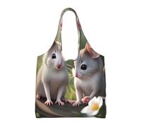 WBQLSL Sac à bandoulière avec animaux mignons - Pratique à transporter, adapté pour le shopping, le travail et les études