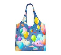 WBQLSL Sac à bandoulière avec ballons colorés - Pratique à transporter, adapté pour le shopping, le travail et les études