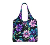 WBQLSL Sac à bandoulière camélia violet - Pratique à transporter, adapté pour le shopping, le travail et l'étude, noir, taille unique
